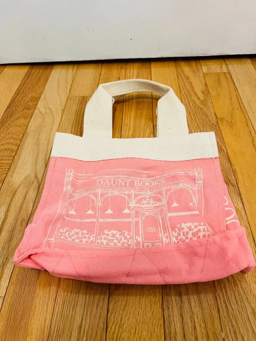 Daunt books London canvas tote bag PINK VERY RARE